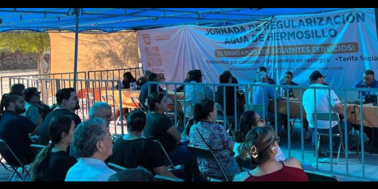 Usuarios morosos de Agua de Hermosillo regularizan su situación y liquidan adeudos aprovechando descuentos
