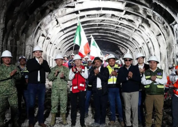 Avanza reubicación del ferrocarril en Nogales; conectan el túnel subterráneo