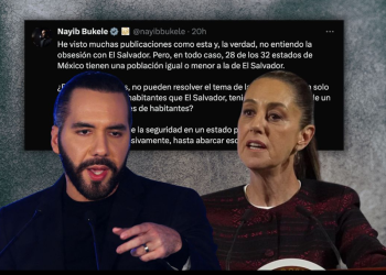 Sheinbaum pide a Bukele respeto tras sus críticas a la inseguridad de México