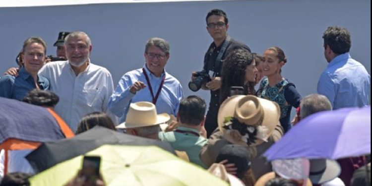 Así se disculparon Adán Augusto, Velasco, Alcalde y Monreal por dar la espalda a Sheinbaum