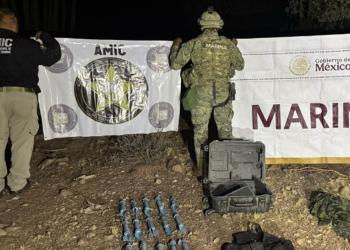 En Sonora, Marina asegura 21 explosivos improvisados para drones