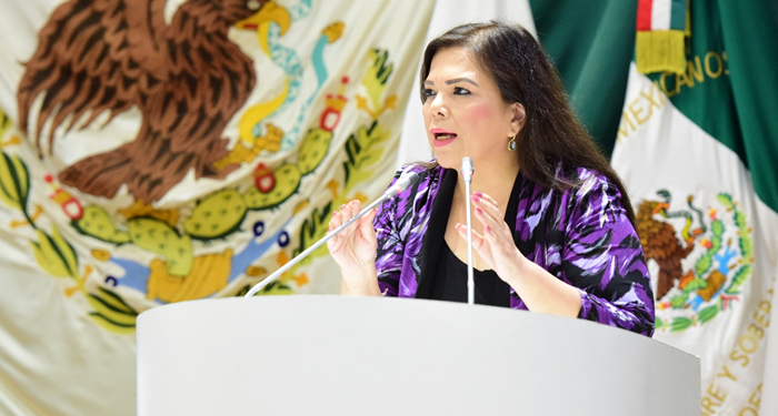 La diputada Gabriela Tapia Fonllem presenta posicionamiento referente al maíz transgénico.