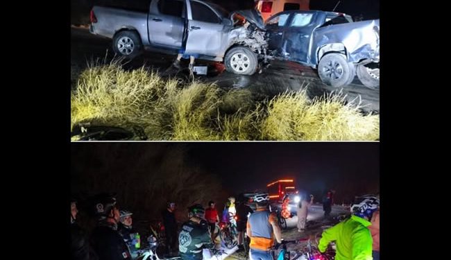 Arroyan a ciclistas en rodada esta noche sobre la carretera a Bahía de Kino; hay un fallecido
