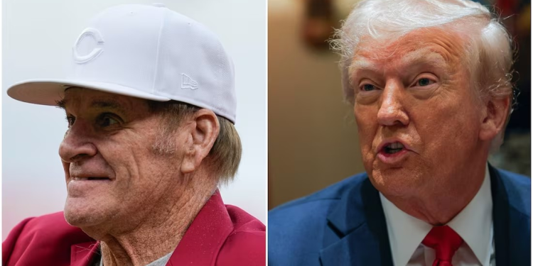 Trump dice que “es una vergüenza” la ausencia de Pete Rose en el Salón de la Fama; firmará su perdón