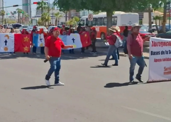 Marcha del CNTE en Hermosillo: Acuden Alrededor de 15 Mil Docentes