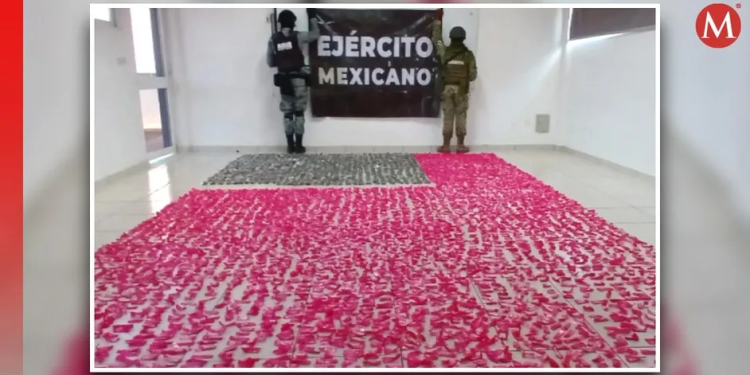 Aseguran 4 mil 200 dosis de metanfetamina en Cajeme