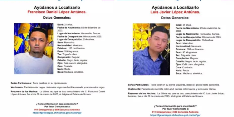 Pide ayuda para localizar a hermanos que desaparecieron cuando se dirigían de Chihuahua a Sonora