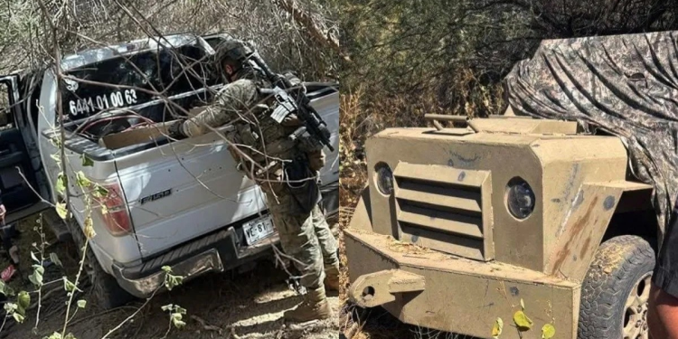 Emboscada deja tres marinos heridos y un ‘monstruo’ incautado en Caborca