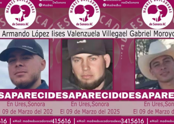 Localizan con vida a 3 jóvenes privados de la libertad en Sonora; estaban desaparecidos desde el 9 de marzo