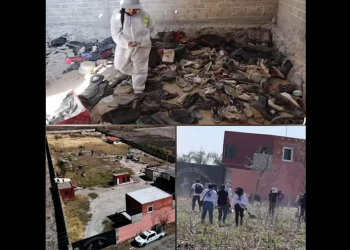 Cientos de zapatillas y huesos: un campo de exterminio horroriza a México