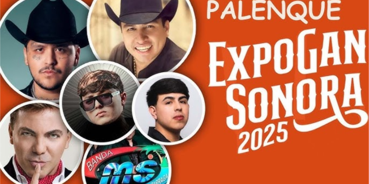Expogan Sonora 2025: Artistas confirmados para el Palenque; Fechas y Precios