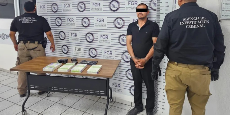 Detienen a hombre con más de 4 kilos de fentanilo