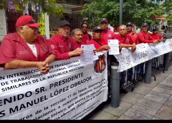 Piden mineros de la Sección 65 de Cananea a SEGOB avances en la solución a la huelga que lleva casi 18 años