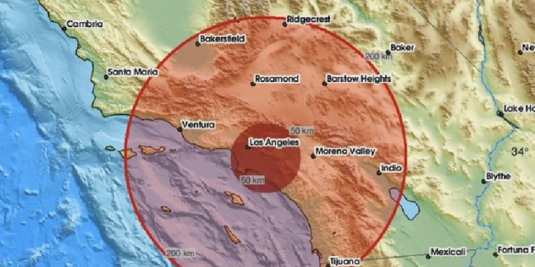 Sismo de magnitud 5.2 sacude el sur de California y se percibe en la frontera con México