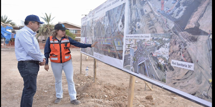 Avanza a buen ritmo obra de paso a desnivel Colosio y Solidaridad: Toño Astiazarán