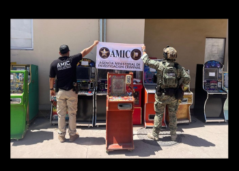 Decomisan 13 máquinas tragamonedas en Cajeme