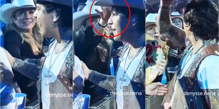 Nodal regala su sombrero a fan tras incidente en Sonora