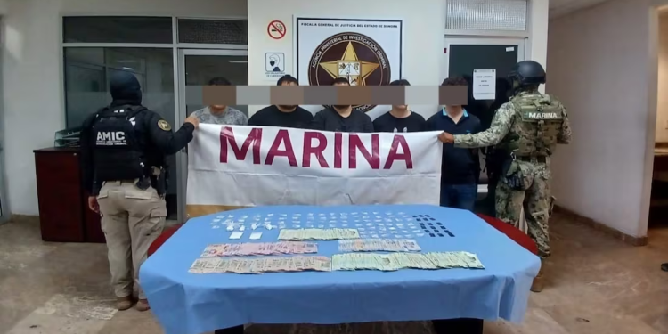 Detienen a 5 integrantes de la célula delictiva “Los Telcel” en Sonora; se dedicaban a la extorsión