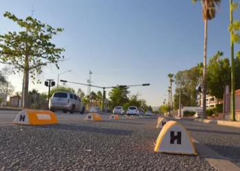 Instalan Confibicis en Calle Reforma Frente a Unison en Hermosillo