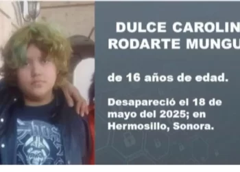 Activan Alerta Amber por Desaparición de Dulce Carolina Rodarte de 16 Años en Hermosillo