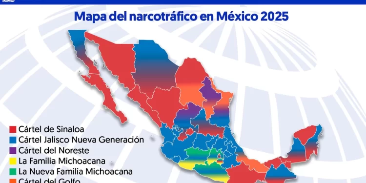 Mapa del narco en México 2025: Reacomodos y nuevas alianzas tras la guerra de Los Chapitos vs La Mayiza