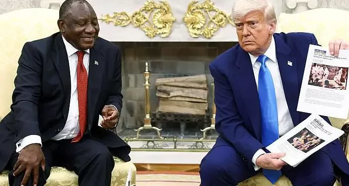 La “emboscada” de Trump en la Casa Blanca al presidente Ramaphosa por la supuesta “persecución de blancos” en Sudáfrica