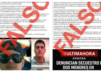 La Fiscalía de Sonora desmiente secuestros de menores en Hermosillo y Guaymas, tal como se ha difundido en redes sociales