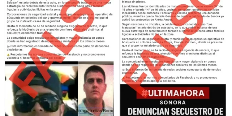 La Fiscalía de Sonora desmiente secuestros de menores en Hermosillo y Guaymas, tal como se ha difundido en redes sociales