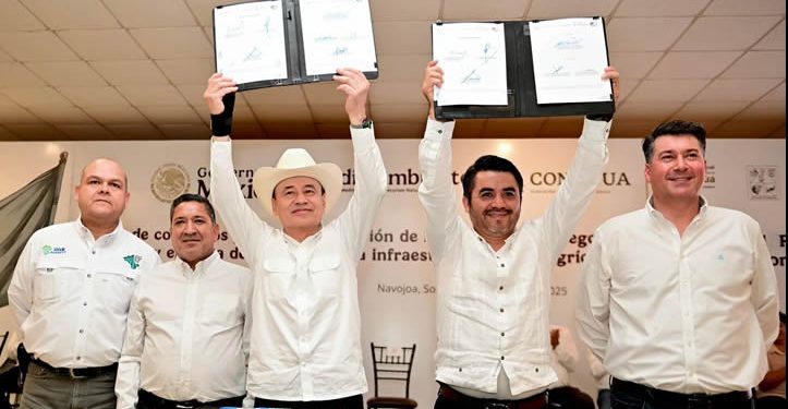 Logra Durazo acuerdo histórico para tecnificación de riego en el Mayo y el Yaqui
