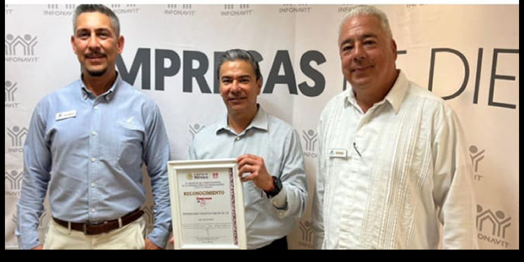Reconocen a Hotel Marinaterra como “Empresa de 10” ante el Infonavit