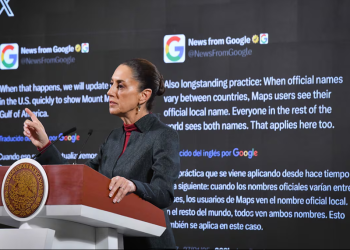 El Gobierno de Sheinbaum demanda a Google por el cambio de nombre del Golfo de México