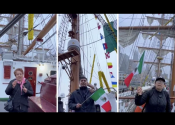 Morenistas promovieron elección judicial en el buque Cuauhtémoc antes de que chocara