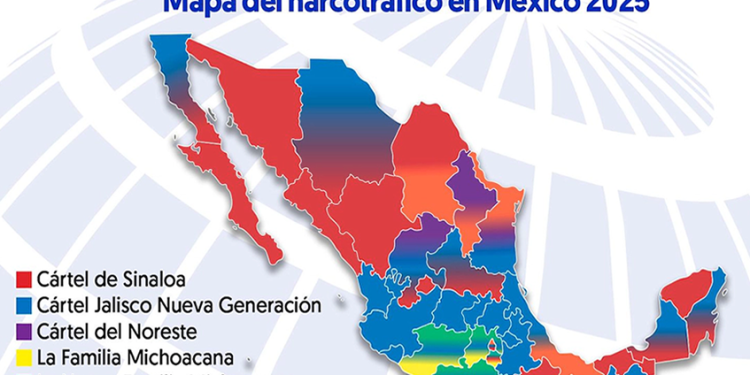 Mapa del narco en México 2025: Reacomodos y nuevas alianzas tras la guerra de Los Chapitos vs La Mayiza