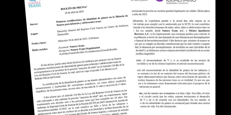 SCJN avala derechos de niños ‘trans” en Sonora