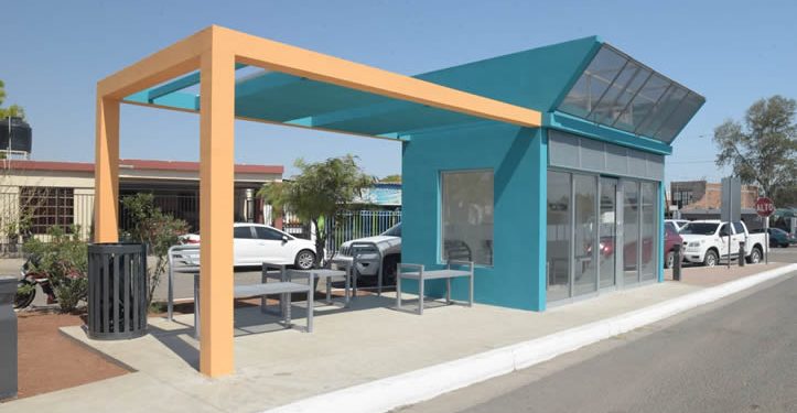 Funcionan en Hermosillo las primeras tres paradas de camión refrigeradas con videovigilancia