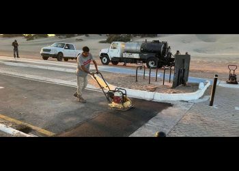 Aparición de baches en el Malecón de Huatabampito ponen en duda calidad del material con el que fue construido