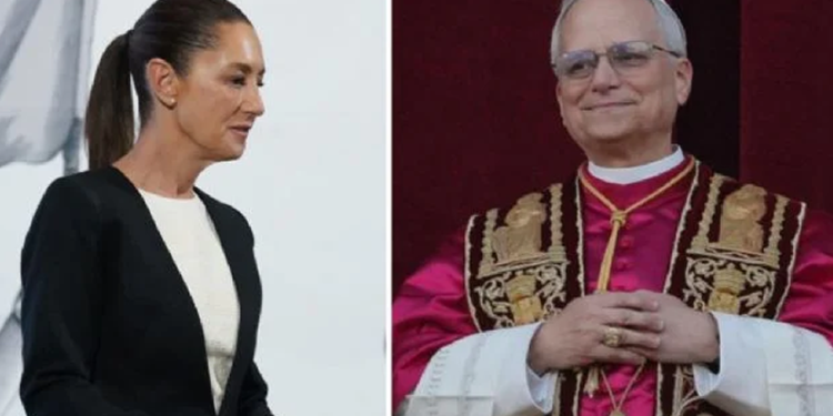 Este es el mensaje que envió Sheinbaum al recién nombrado Papa León XIV