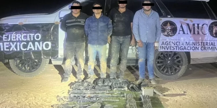 ¡Golpe millonario al crimen en Sonora! Célula delictiva cae con armamento de guerra y vehículo robado en Ejido López Mateo