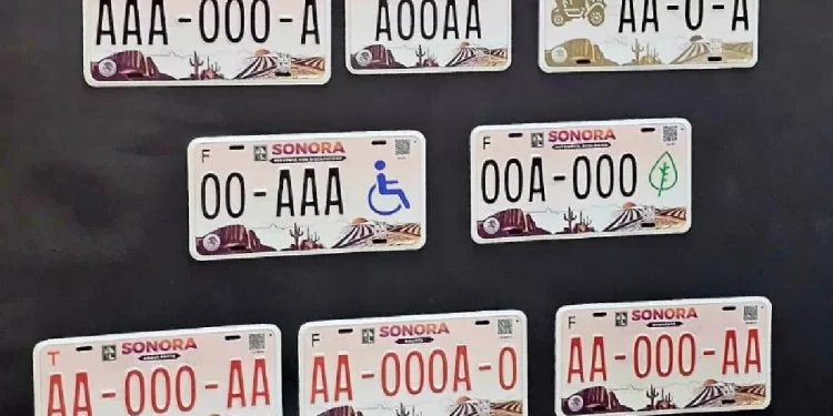 ¿Quiénes deberán portar las nuevas placas vehiculares en Sonora?