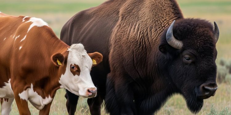 El curioso híbrido entre vaca y bisonte: descubre el nombre de esta sorprendente cruza