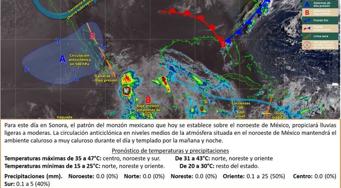 Esperan lluvias en la sierra oriental de Sonora