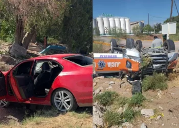 Persecución Termina en Accidente; Hay Dos Detenidos y Policías Lesionados de Gravedad en Cajeme
