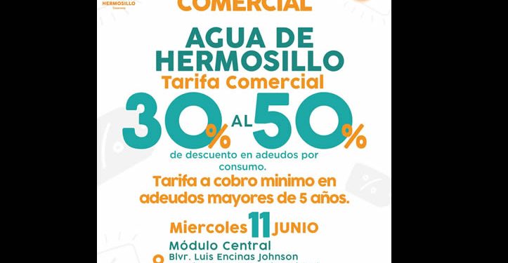 Ofrece AGUAH apoyo a usuarios con descuentos de 50% en adeudos