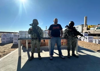 Aseguran en Sonora media tonelada de cocaína oculta en una camioneta