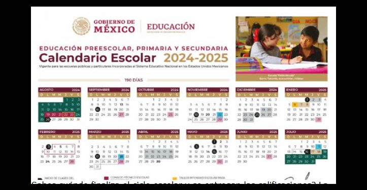 Calendario SEP: ¿Cuándo termina el ciclo escolar 2024-2025 y entregan las boletas?
