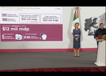 Gobierno anuncia 12,000 millones de pesos de ahorros en la compra de medicamentos