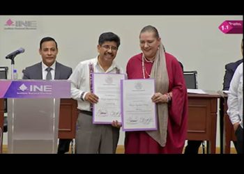 INE entrega constancias de mayoría a candidaturas ganadoras de la SCJN