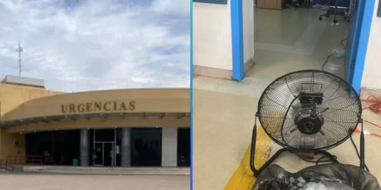 Tras videos de abanicos con bolsas de hielo en hospital del IMSS Sonora; anuncian reparación de A/C