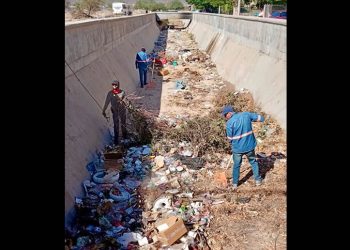Presenta Servicios Públicos Municipales 90 por ciento de avance en limpieza de canales y arroyos