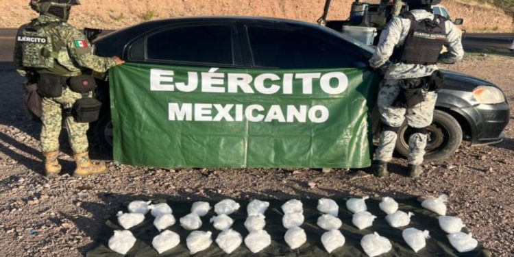 Aseguran 15 kilos de metanfetamina en Sonora, con valor de 4 mdp